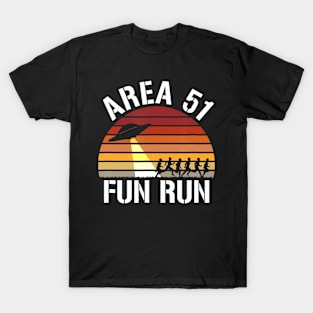 Area 51 Fun Run I Aliens UFO Roswell Alien T-Shirt